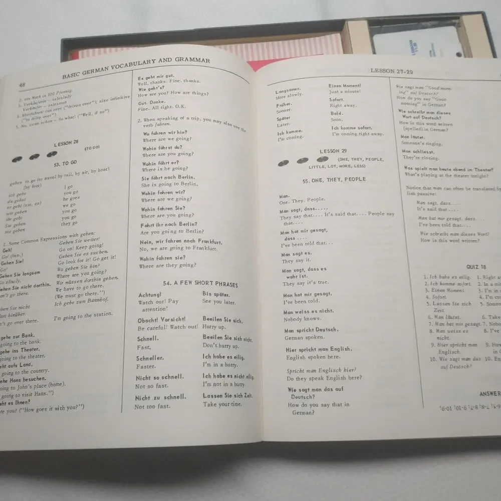 Living Language Living German Complete Cassette Edition Course Book Vintage Set